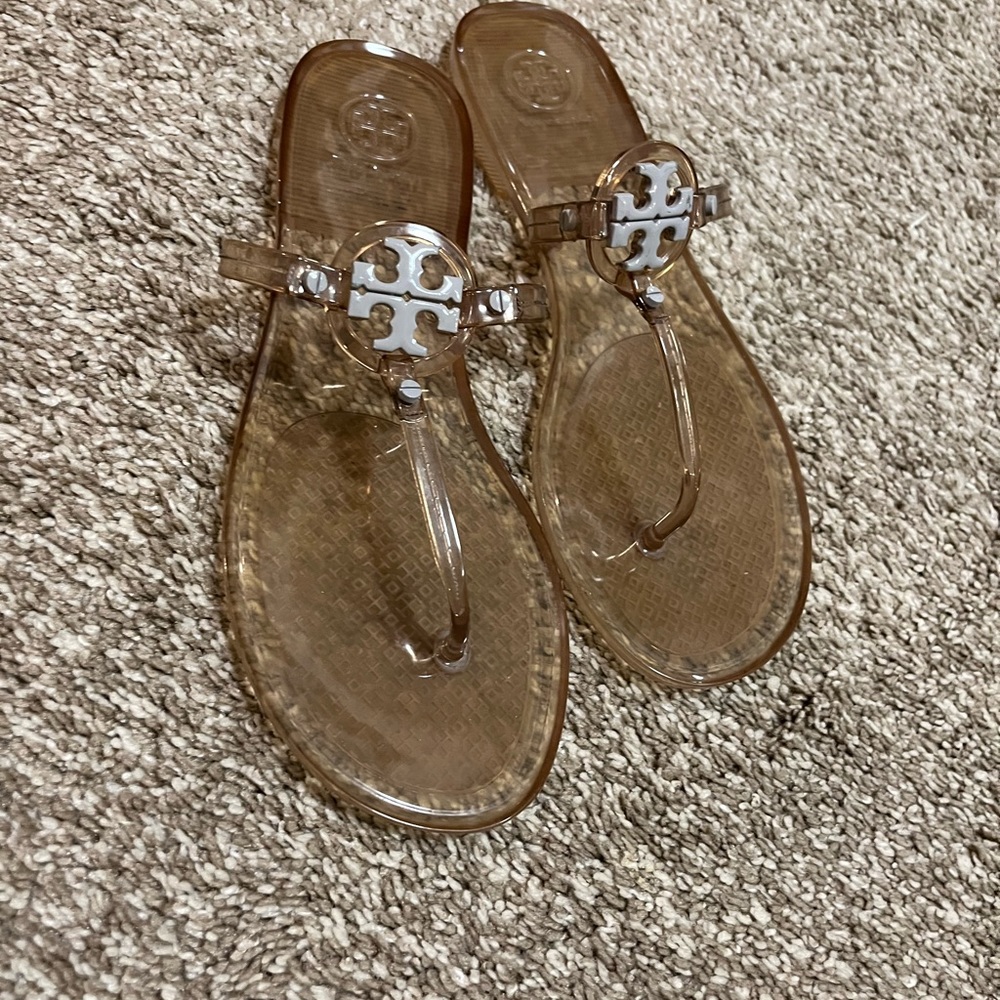 Tory burch mini miller jelly slides size 8